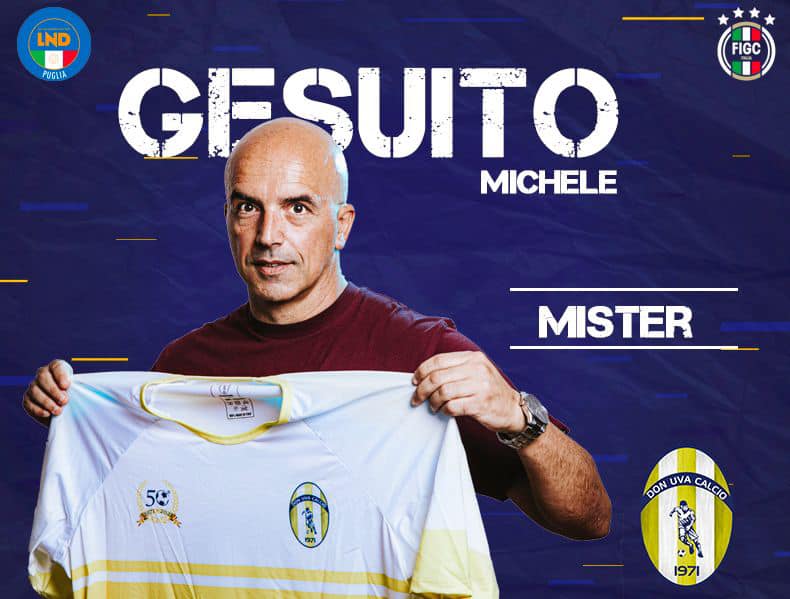 Don Uva, ufficializzato il nuovo mister: è Michele Gesuito Don Uva, ufficializzato il nuovo mister: è Michele Gesuito