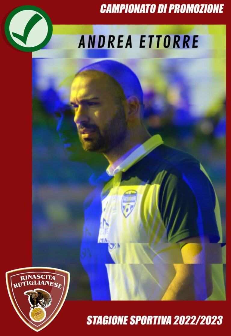 Rutiglianese, il nuovo tecnico è 𝗔𝗻𝗱𝗿𝗲𝗮 𝗘𝘁𝘁𝗼𝗿𝗿𝗲