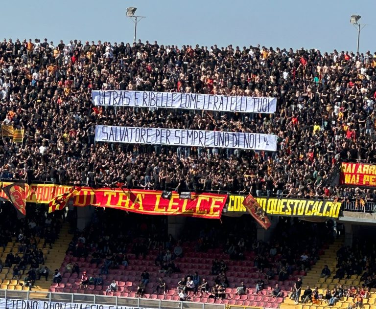 Giornata dalle forti emozioni: omaggio a Giannone e vittoria che sà di salvezza. Lecce-Empoli 1-0