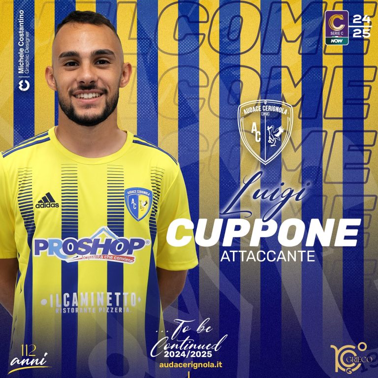 Audace Cerignola: è Cuppone la nuova punta