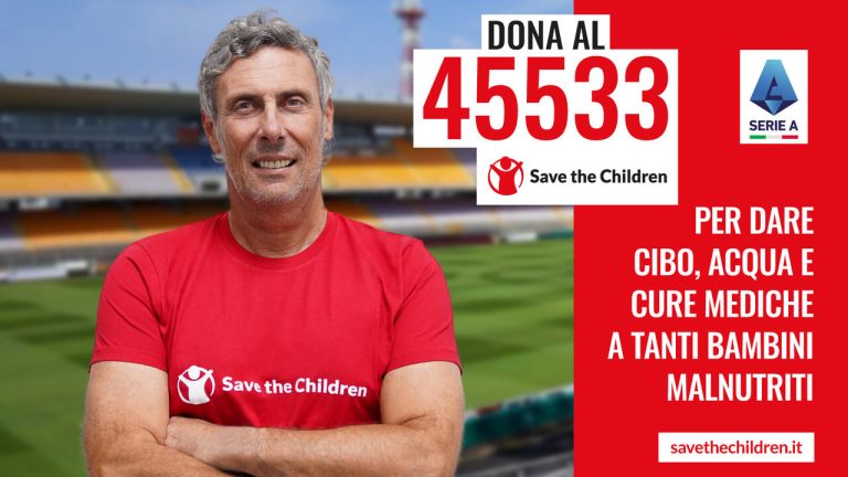 Gli allenatori della Serie A Enilive per Save the Children 