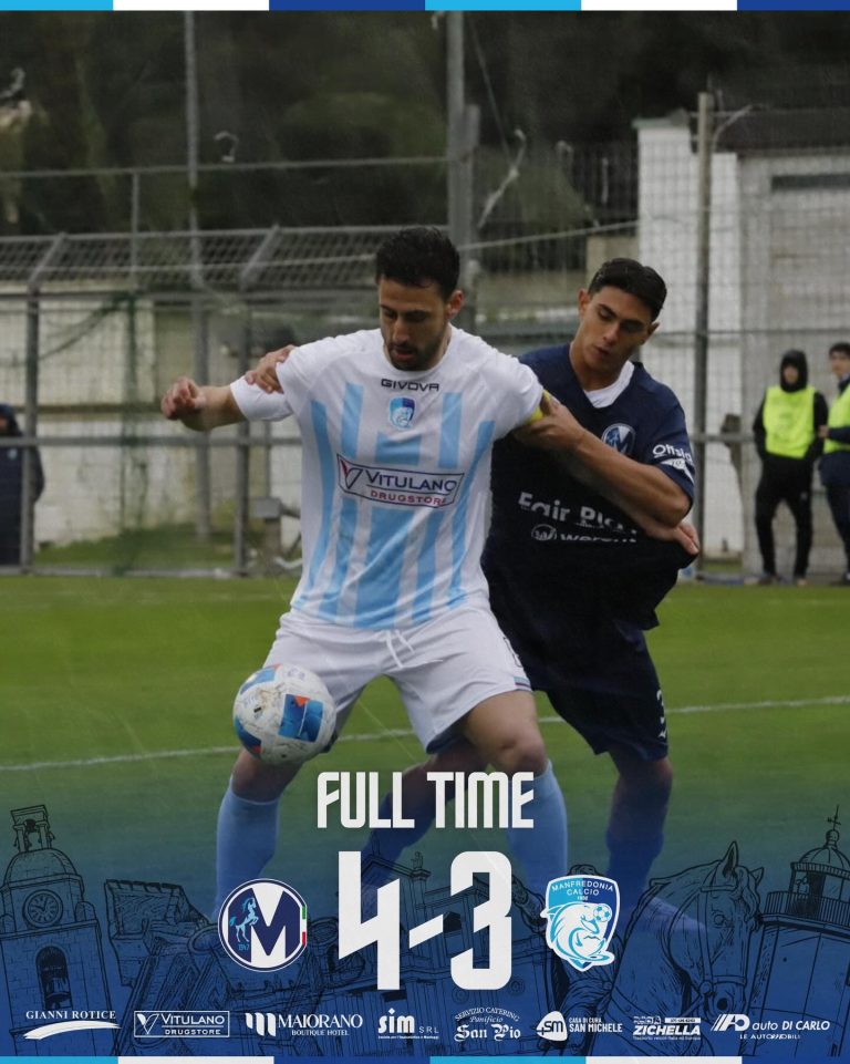 Serie D: sconfitta del Manfredonia in trasferta contro il Martina