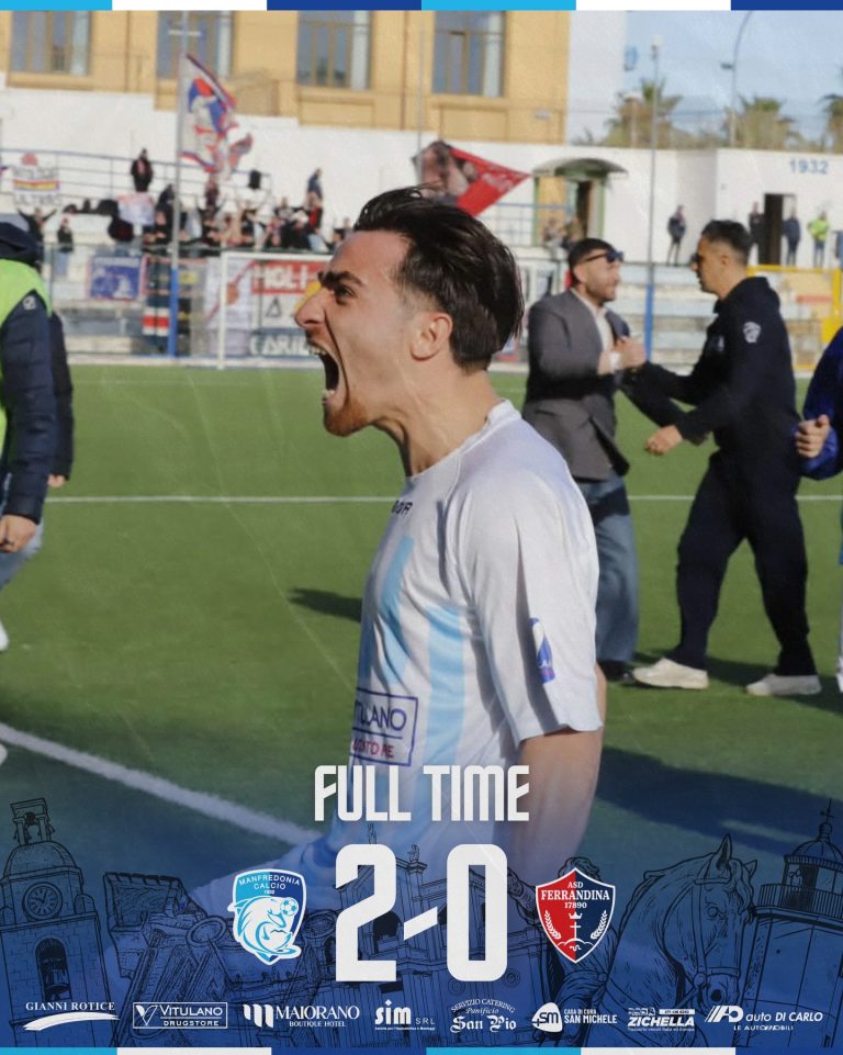 Serie D, il Manfredonia s’impone 2-0 sul Ferrandina