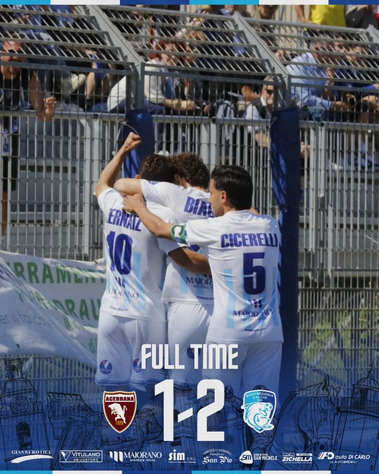 Serie D: vittoria del Manfredonia in trasferta contro l’Acerrana