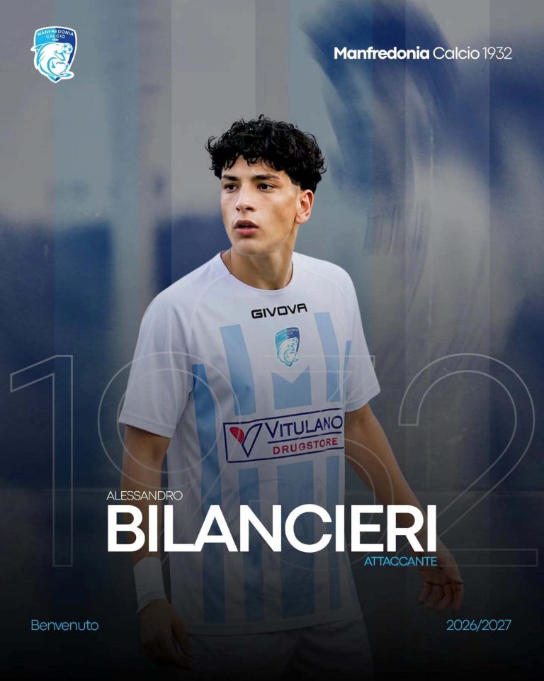 Manfredonia, innesto di talento in attacco: ufficiale l’arrivo di Alessandro Bilancieri