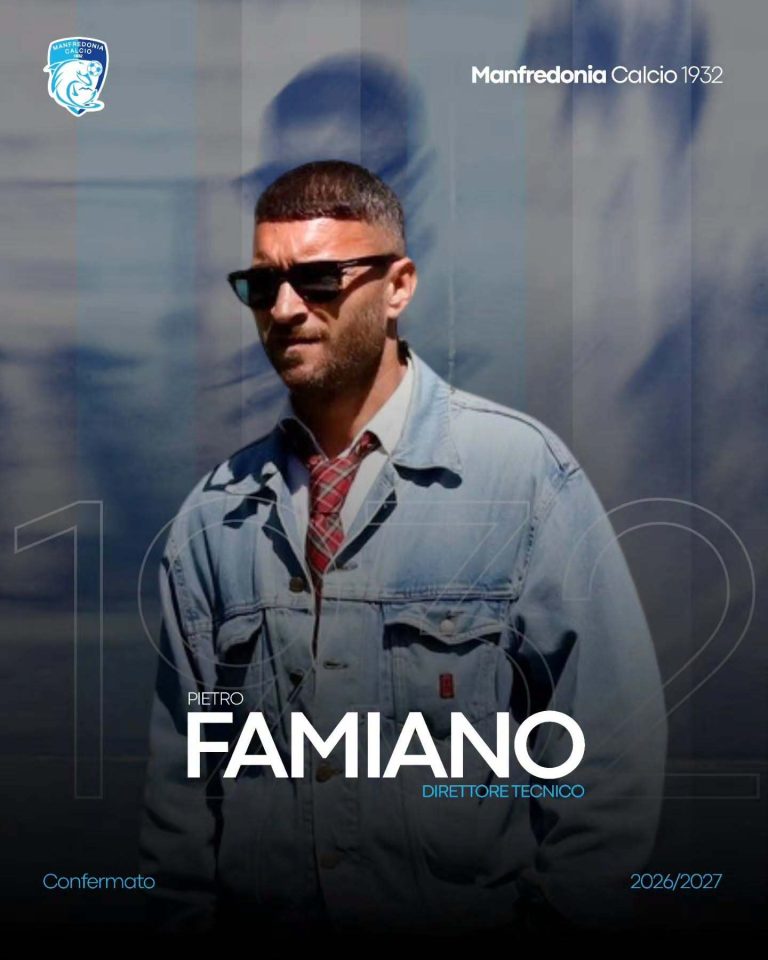 𝗠𝗮𝗻𝗳𝗿𝗲𝗱𝗼𝗻𝗶𝗮 𝗖𝗮𝗹𝗰𝗶𝗼, 𝗣𝗶𝗲𝘁𝗿𝗼 𝗙𝗮𝗺𝗶𝗮𝗻𝗼 𝗻𝗼𝗺𝗶𝗻𝗮𝘁𝗼 𝗗𝗶𝗿𝗲𝘁𝘁𝗼𝗿𝗲 𝗧𝗲𝗰𝗻𝗶𝗰𝗼