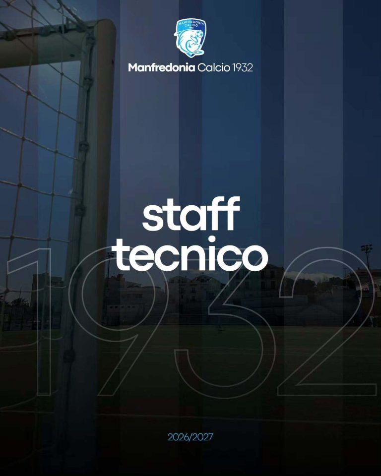Manfredonia Calcio 1932: definito lo staff tecnico a supporto di mister Andrea Ciaramella