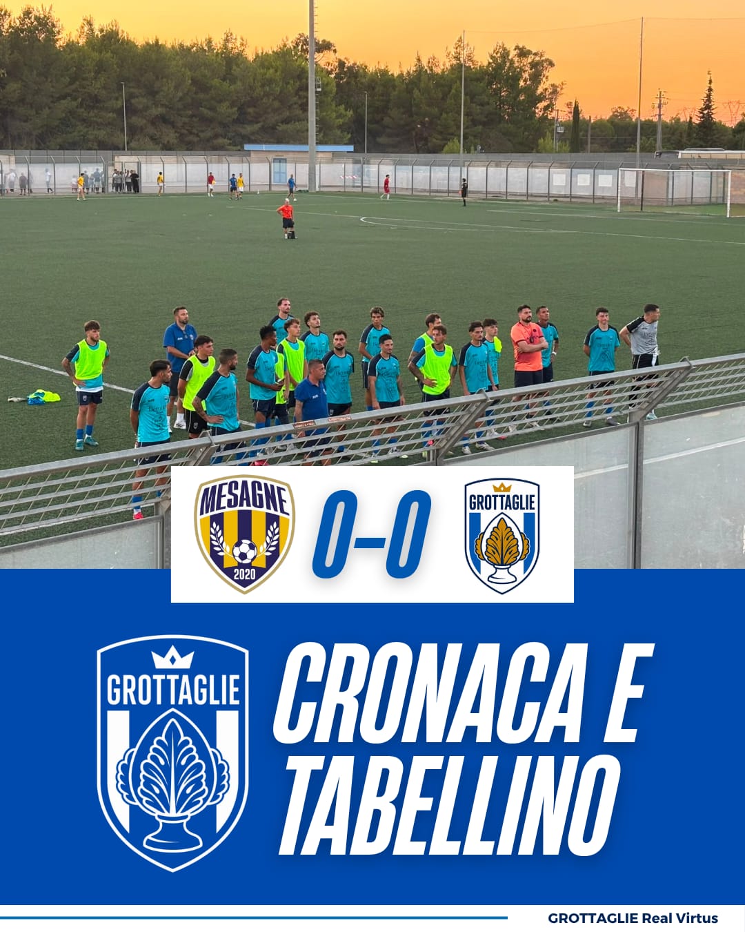 Mesagne-Grottaglie 0-0: cronaca e tabellino del match